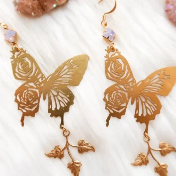 Best Bohindie Stream Heart Work Earrings