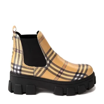 New Circus By Sam Edelman Darielle Yellow Plaid Boot
