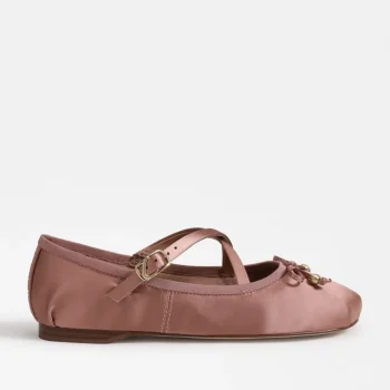 New Circus By Sam Edelman Zuri Strap Ballet Flat Dark French