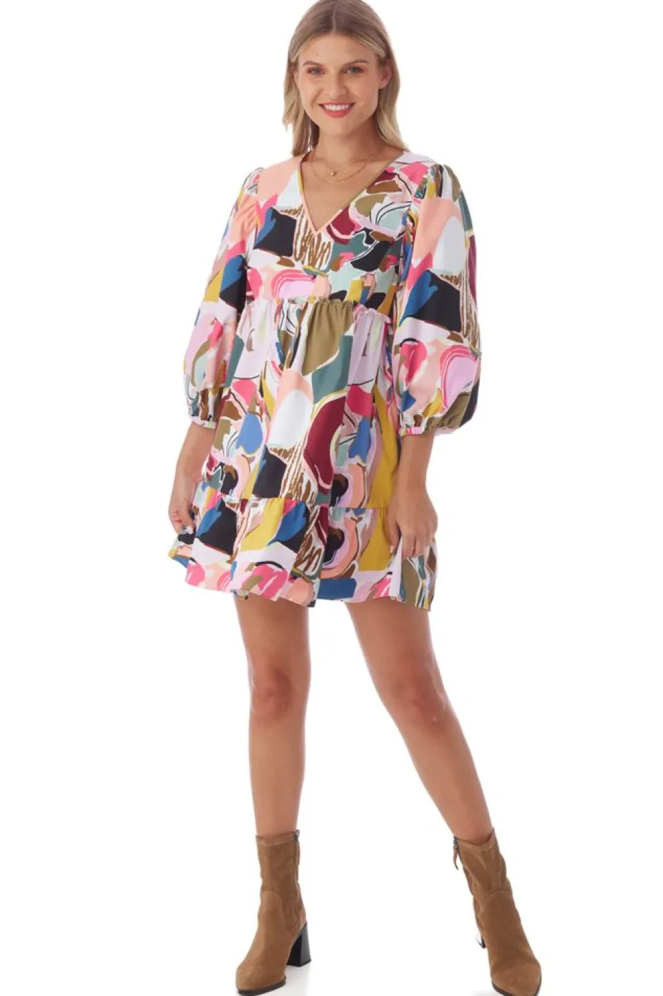 crosby-by-mollie-burch-addison-rasLKUta-3.webp Outlet Crosby By Mollie Burch Addison Dress - Abstract Expression