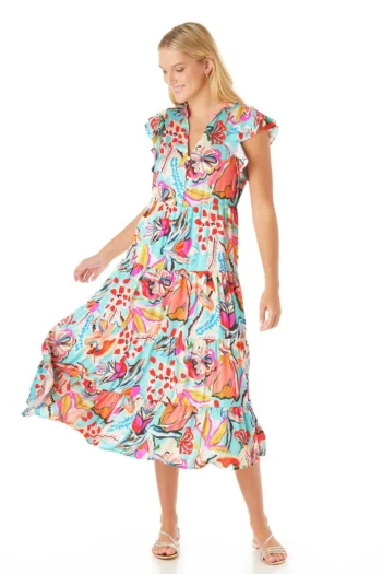 Outlet Crosby By Mollie Burch Kemble Dress Canyon Floral