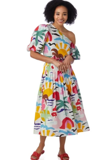 New Crosby By Mollie Burch Mallie Skirt Santorini