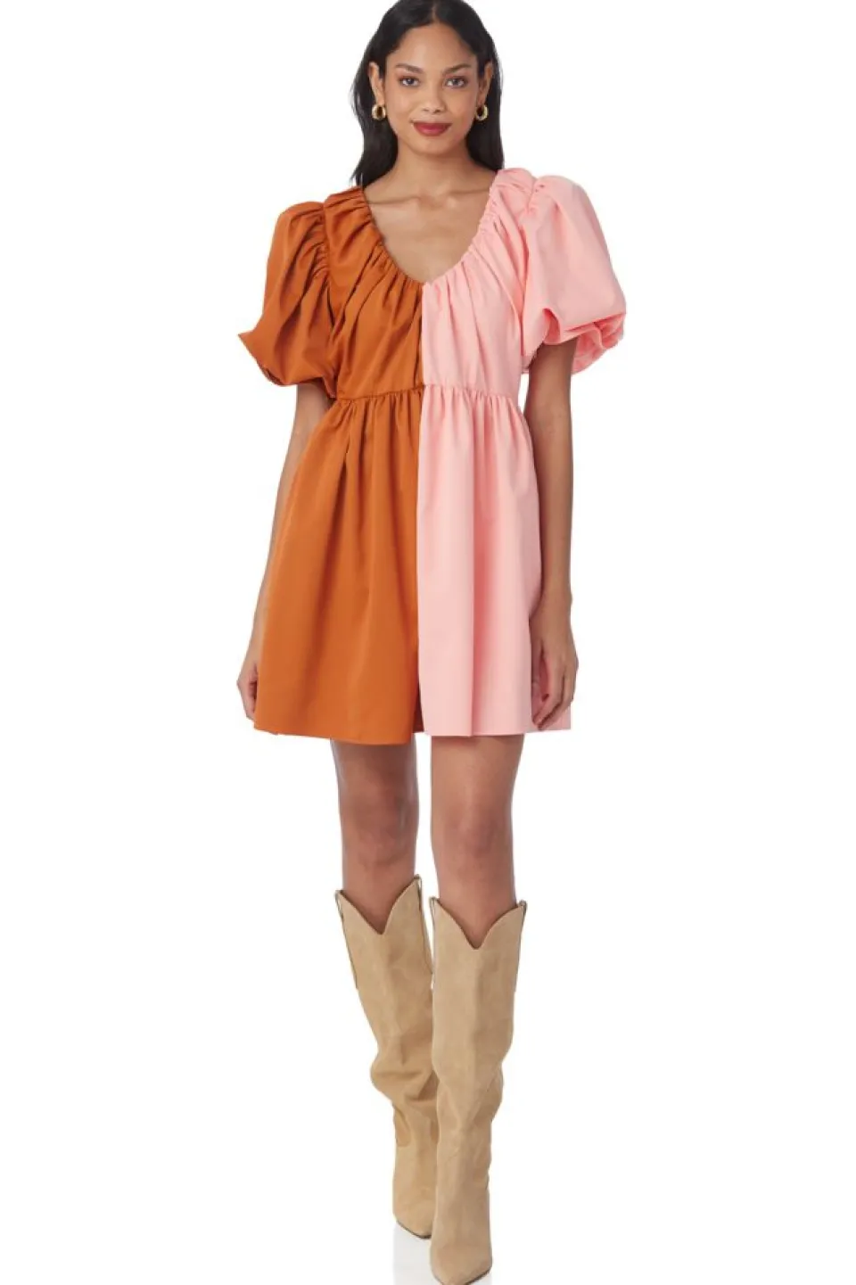 crosby-by-mollie-burch-raines-ZDKzUmsO-0.webp Online Crosby By Mollie Burch Raines Dress Salmon/Clay