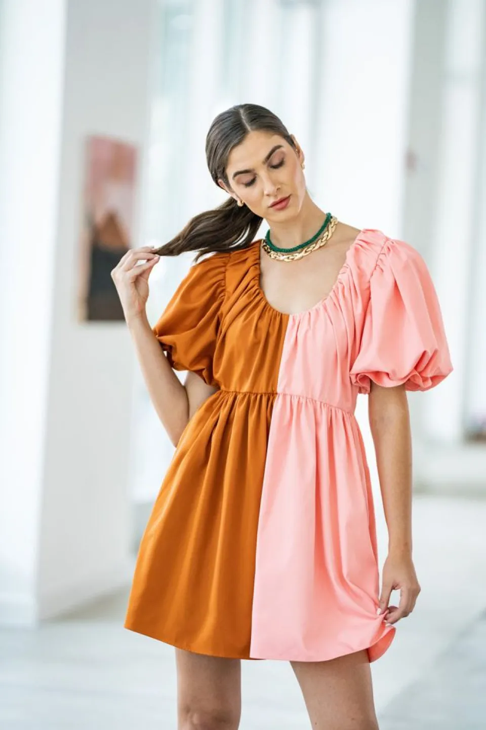 crosby-by-mollie-burch-raines-ZDKzUmsO-1.webp Online Crosby By Mollie Burch Raines Dress Salmon/Clay