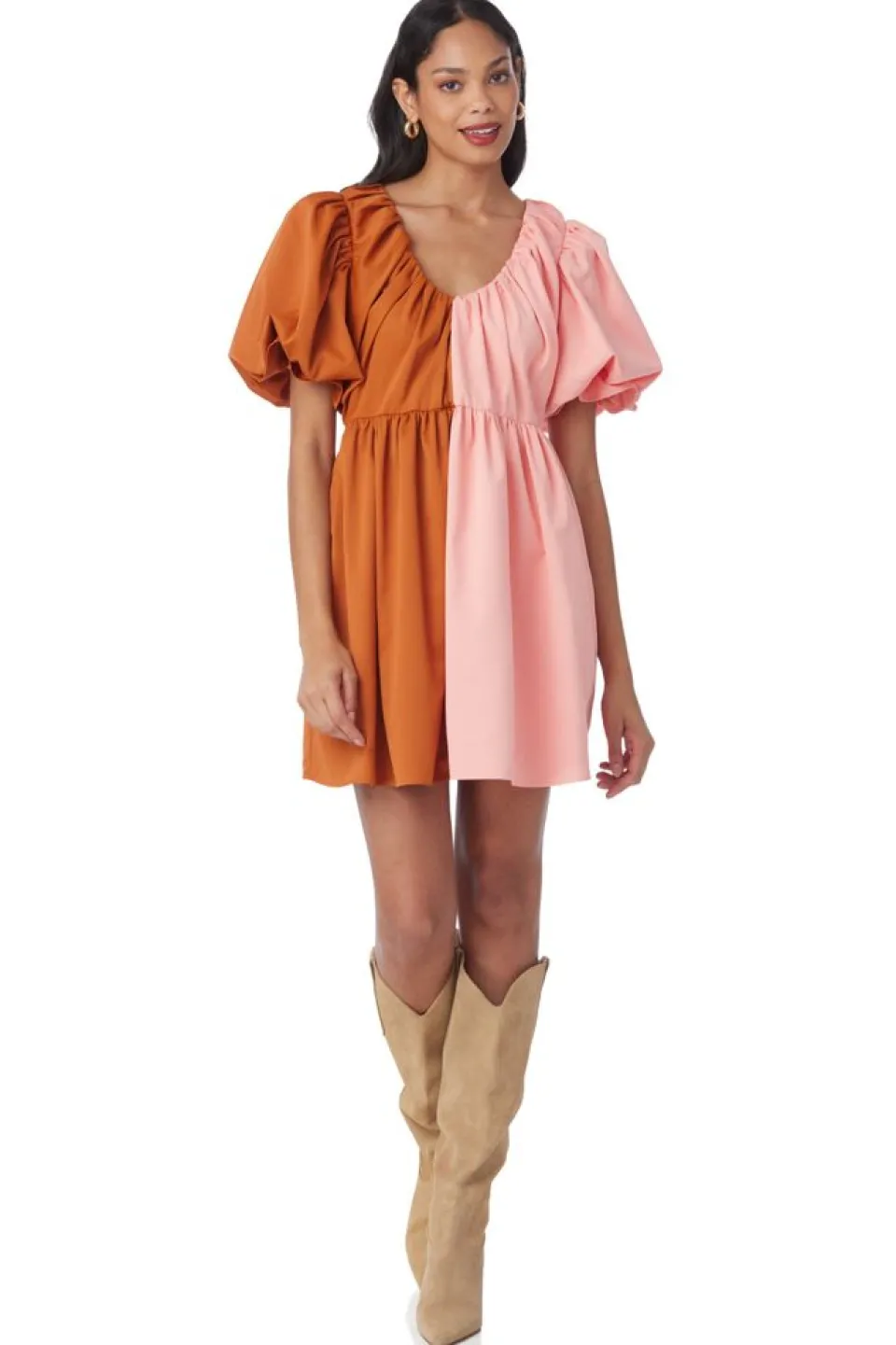 crosby-by-mollie-burch-raines-ZDKzUmsO-3.webp Online Crosby By Mollie Burch Raines Dress Salmon/Clay