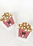 Hot Dos Femmes Popcorn Earrings