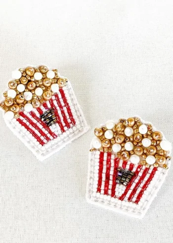 Hot Dos Femmes Popcorn Earrings
