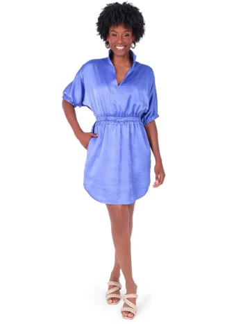 New Emily McCarthy Palmer Dress - Juniper Berry