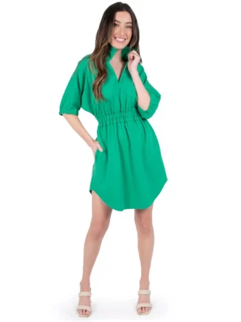 Online Emily McCarthy Palmer Dress Ming Green