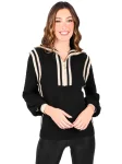 Discount Emily McCarthy Poppy Pullover Sweater Black Monogram