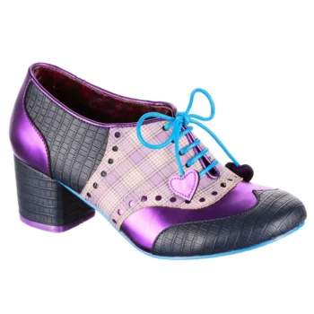 New Irregular Choice Clara Bow Navy Purple