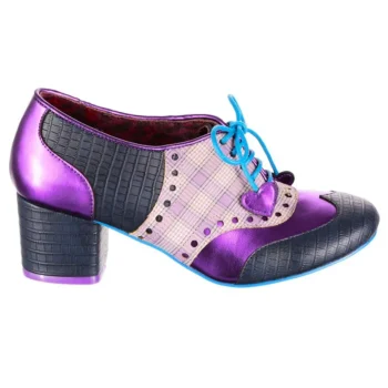 New Irregular Choice Clara Bow Navy Purple