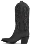 New Jeffrey Campbell Dagget Black Washed Western Boot