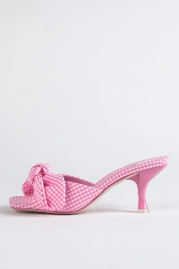 Fashion Jeffrey Campbell Mr Big Bow Pink Gingham