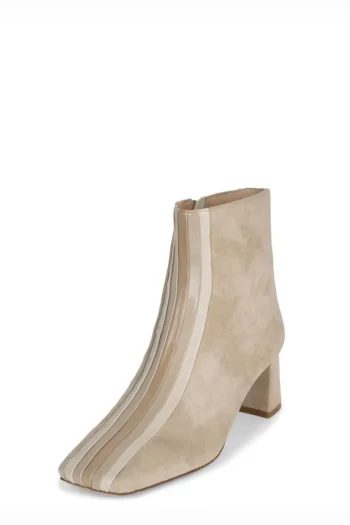 Outlet Jeffrey Campbell Peace-Out Beige Suede Combo