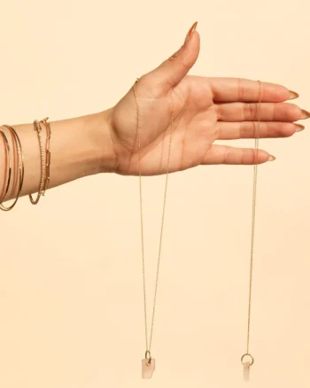 Sale Jurate LA Mystic Rose Quartz Necklace