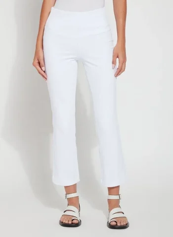 Discount Lysse Ankle Denim Baby Bootcut White
