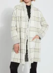 Online Lysse Mystic Fringe Sweater Coat Winterland Plaid