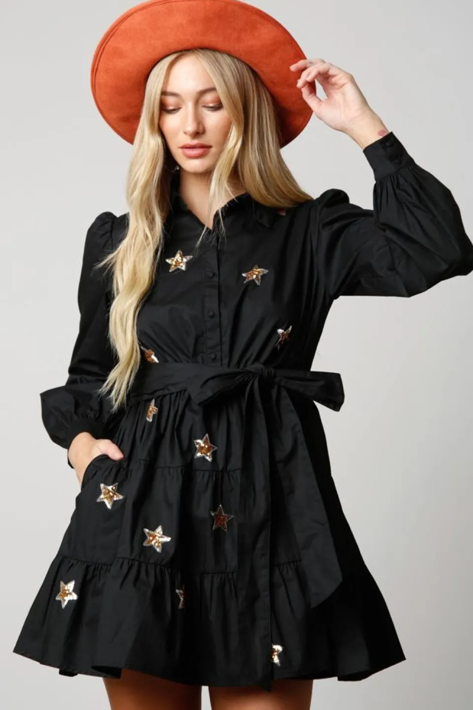 peach-love-california-star-seq-YyktoisB-1.webp Fashion Peach Love California Star Sequin Patch Shirt Dress