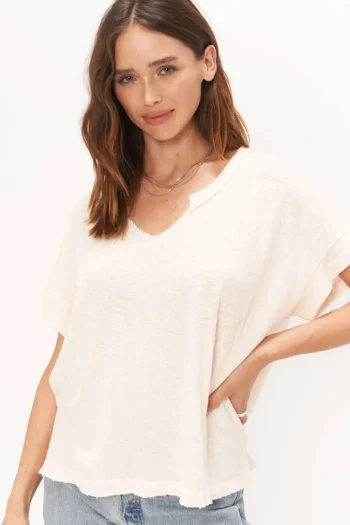 Clearance Project Social T Bronwyn Pink Notch Tee