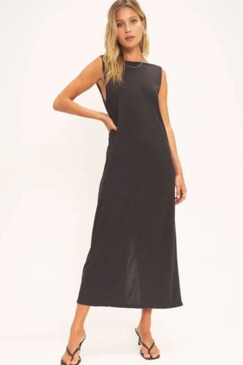 New Project Social T Gigi Vintage Wash Seamed Dress