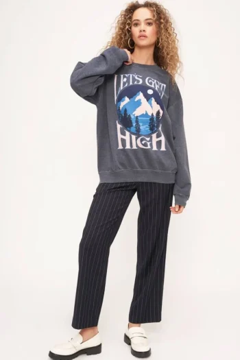 Outlet Project Social T Let'S Get High Sweatshirt