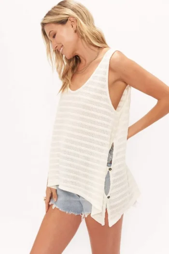 Discount Project Social T Runaway Stripe Washed Tank