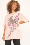 Hot Project Social T Tiger Fleur Oversized Tee