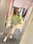 Hot Queen Of Sparkles Neon Green Lucky Charm Icon Sweatshirt