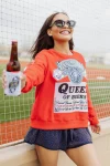 Fashion Queen Of Sparkles Queen Of Beers Sweatshirt