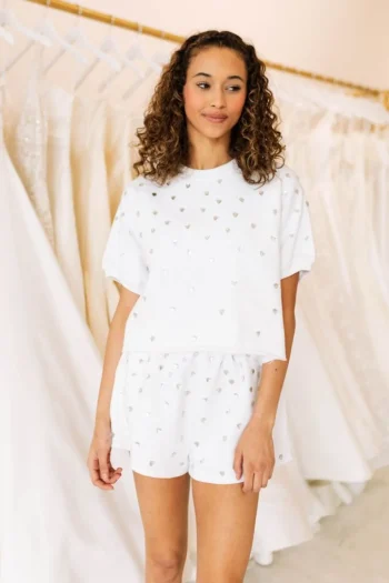 Sale Queen Of Sparkles White Diamond Short