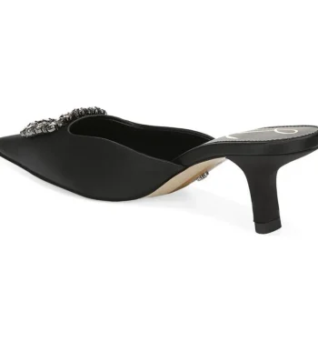 Sale Sam Edelman Brit Jewel Black Satin