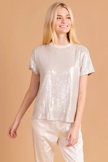 Discount S'edge Apparel S'Edge Apparel Ava Top Marshmallow