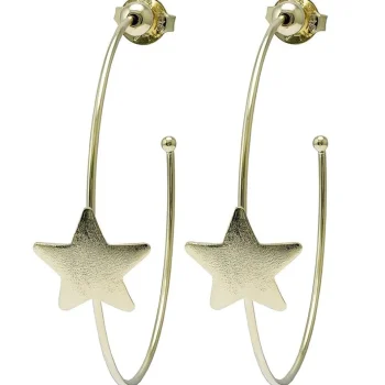 Sale Sheila Fajl Ursa Single Star Hoops Gold