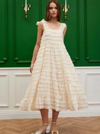 Sale Sister Jane Revel Ruffle Midi Dress