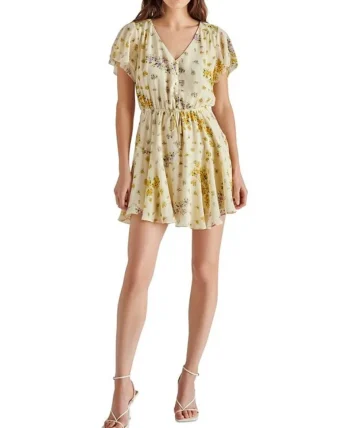 Hot Steve Madden Kirsty Floral Chiffon Minidress