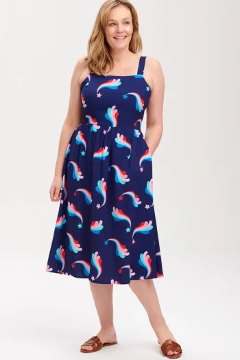 Fashion Sugarhill Brighton Francine Sundress In Star Flourish