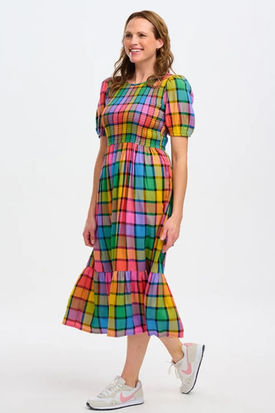 sugarhill-brighton-yolanda-mid-JbwpcInJ-1.webp New Sugarhill Brighton Yolanda Midi Dress Rainbow Check