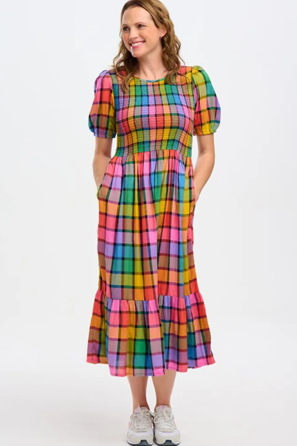 sugarhill-brighton-yolanda-mid-JbwpcInJ-2.webp New Sugarhill Brighton Yolanda Midi Dress Rainbow Check