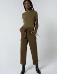 Sale Unpublished Mia Belted Utility Pant Earth